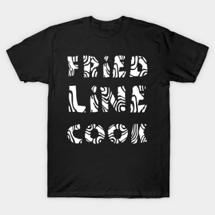 Fried Line Cook White Text T-Shirt